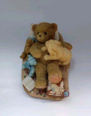 CHERISHED TEDDIES - IRA ''You Deserve a Good Rest'' Boy Lying Down, Dog - Figurine