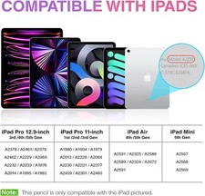 Stylus Pen for iPad, Magnetic Wireless Charging, Palm Rejection, 2nd Generation