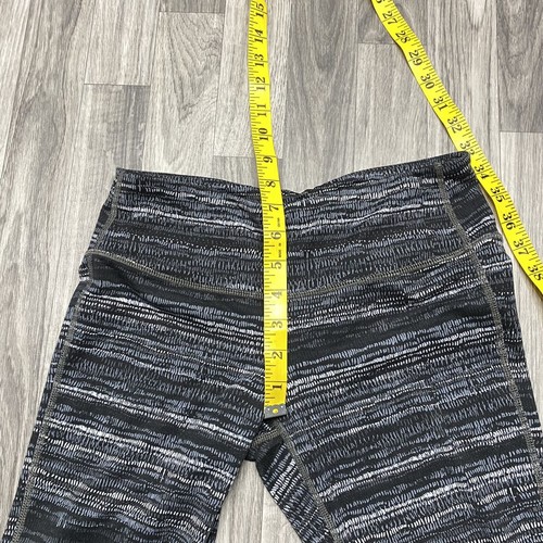 ATHLETA Elastic Waist Low Rise Black/Grey/White Print Leggings Girl's Size Small - Picture 8 of 11