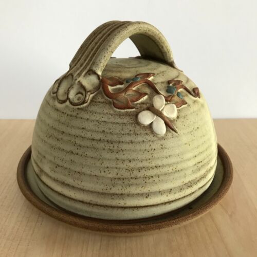 Cheese Dome Butter Dish Studio Pottery Country Kitchen Decor Medium 18cm - Picture 2 of 11