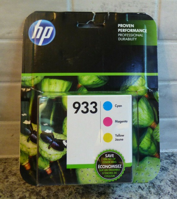 Genuine HP 933 Cyan, Magenta, & Yellow Combo Pack â¢ SEALED â¢ Date: 8/2019 [A4] | eBay
