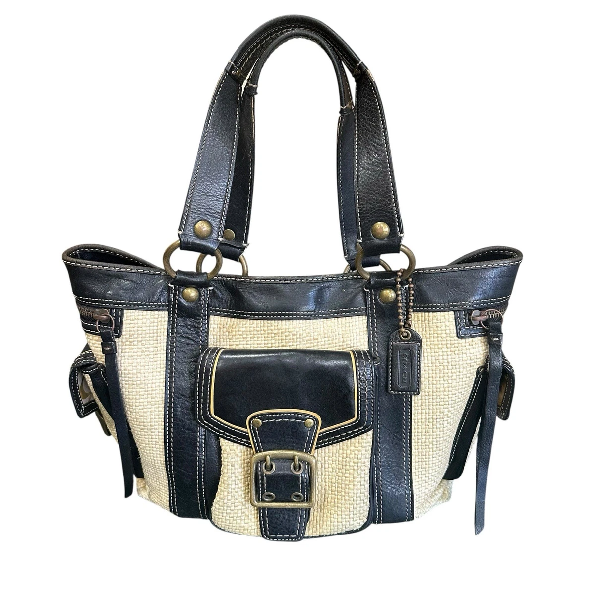 Coach Legacy Shoulder Bag Women's Straw Exterior Bags & Handbags
