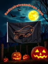 Halloween Buffalo Bills 3x5 ft Flag Banner ●FREE SHIPPING●  NEW STYLE 