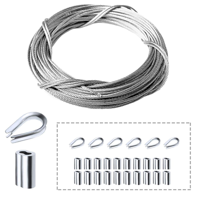 #ad #ad Stainless Steel Wire Rope 316 Marine Grade Cable Railing Kit Aircraft Rope amp; P $16.97