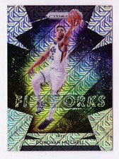 I478 DONOVAN MITCHELL 2018-19 PRIZM FIREWORKS MOJO REFRACTOR 11/25 #16 RARE SP