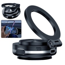 Electric Vacuum Magnetic Suction Cup Car Phone Mount 360  Rotation Phone Holder