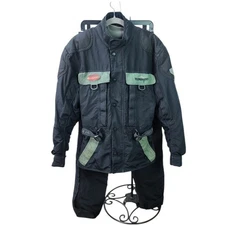 First Gear Motorcycle Riding Suit Jacket Coat Small With Over Pants 30 2 Piece
