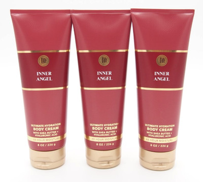 (6) Bath & Body Works INNER ANGEL Spiced Apple Tonka Shea Body Cream 8oz New