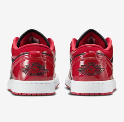 Nike Air Jordan 1 Low SE Patent Varsity Red Black HV4089-006 Mens