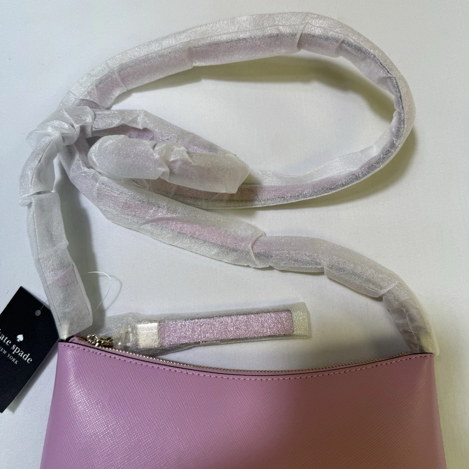 Borsa a tracolla Kate Spade Saffiano in pelle Sadie crema di bacche KE594 $259 nuova con etichette