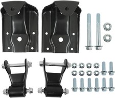 Rear Leaf Spring Hanger Bracket Shackle Kit for GMC Sierra 1500 Chevy Silvera...