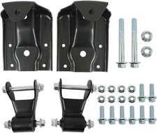 Rear Leaf Spring Hanger Bracket Shackle Kit for GMC Sierra 1500 Chevy Silvera...