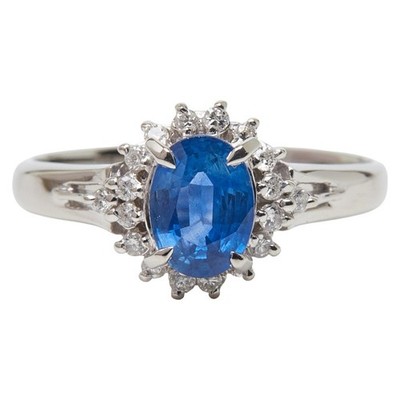 AUTHENTIC Ring ring Pt900 Platinum #11(JP Size) Women