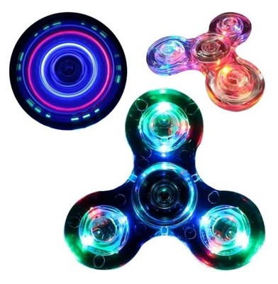 Fidget Spinner Finger Spielzeug Kreisel Anti Stress Kreisel Glühende LED Turbo
