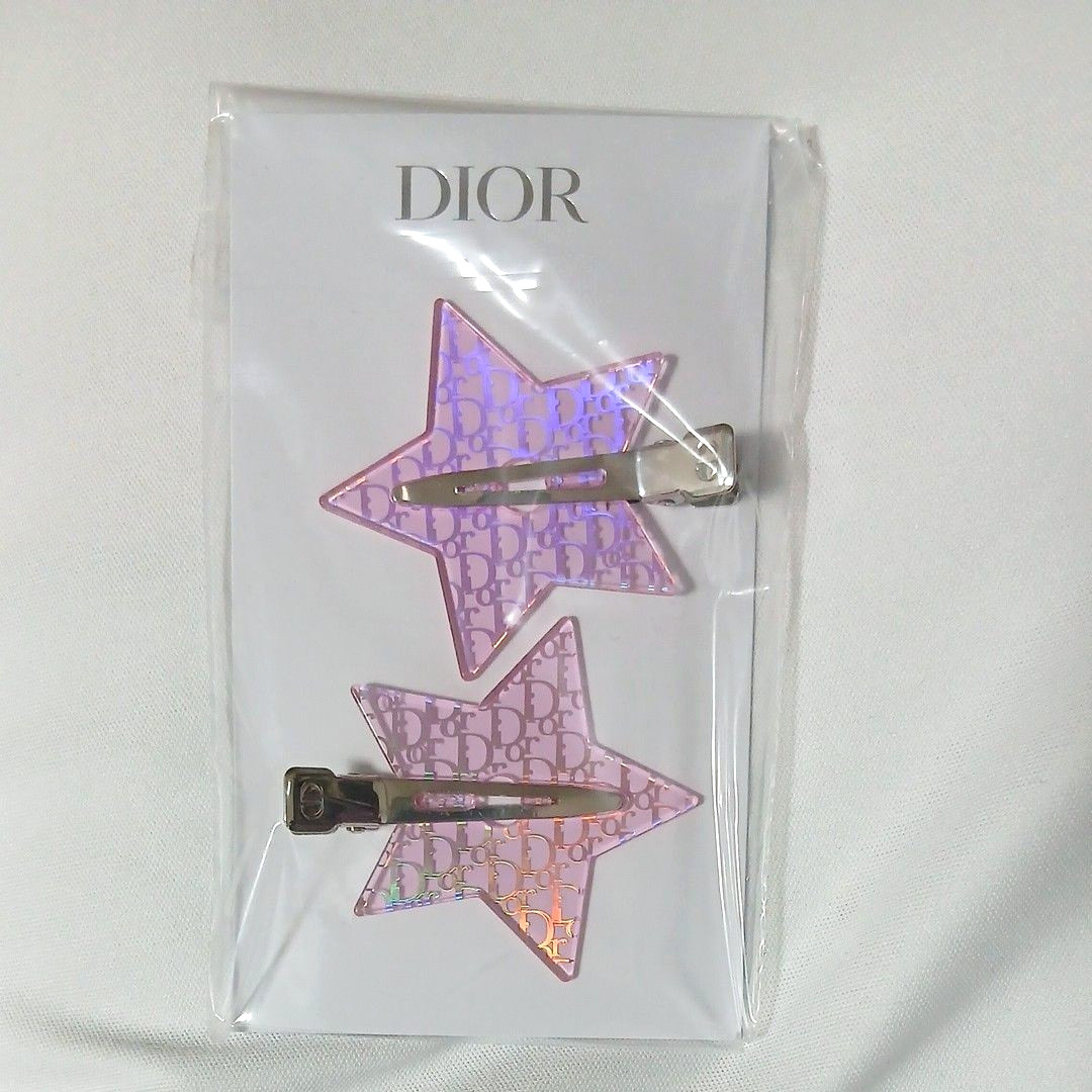 Dior Hair Clip Hairpin Backstage Pink Star 2026 Japan for sale