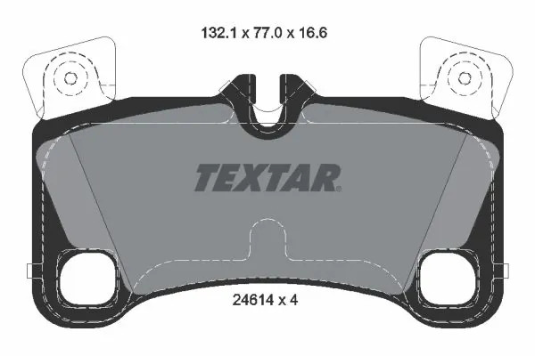 Plaquettes de frein arrière Textar 2461401 pour Berline et SUV OE 7L0698451C