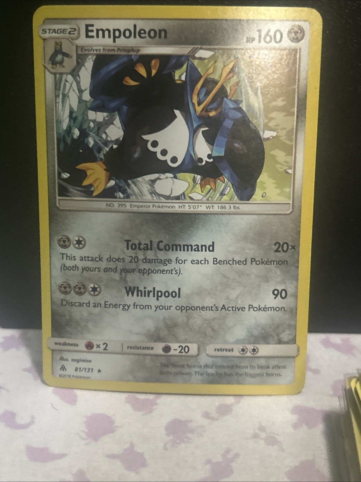 Empoleon Holo Holo Rare SM - Forbidden Light 81/131 NM