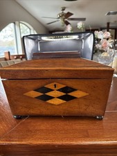Antique Inlay Tea Caddy