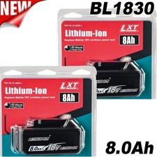 2X original BL1850B 8.0Ah 18V Li-ion Battery For Makita BL1860B BL1840B BL1830B