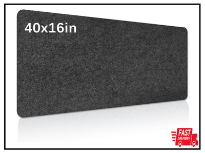 Large Felt Desk mat 40x16 with Non-Slip Full Desk Mouse PadOffice Compu...