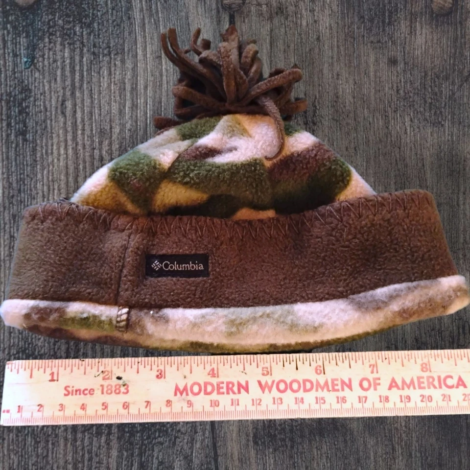 Columbia Sportswear шапочка флис камуфляж помпон один размер младенца шляпа зеленый - Изображение 4 из 4