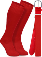 Baseball Socks and Belt Combo Set Cotton Boys Adjustable Baseball Softball Socks