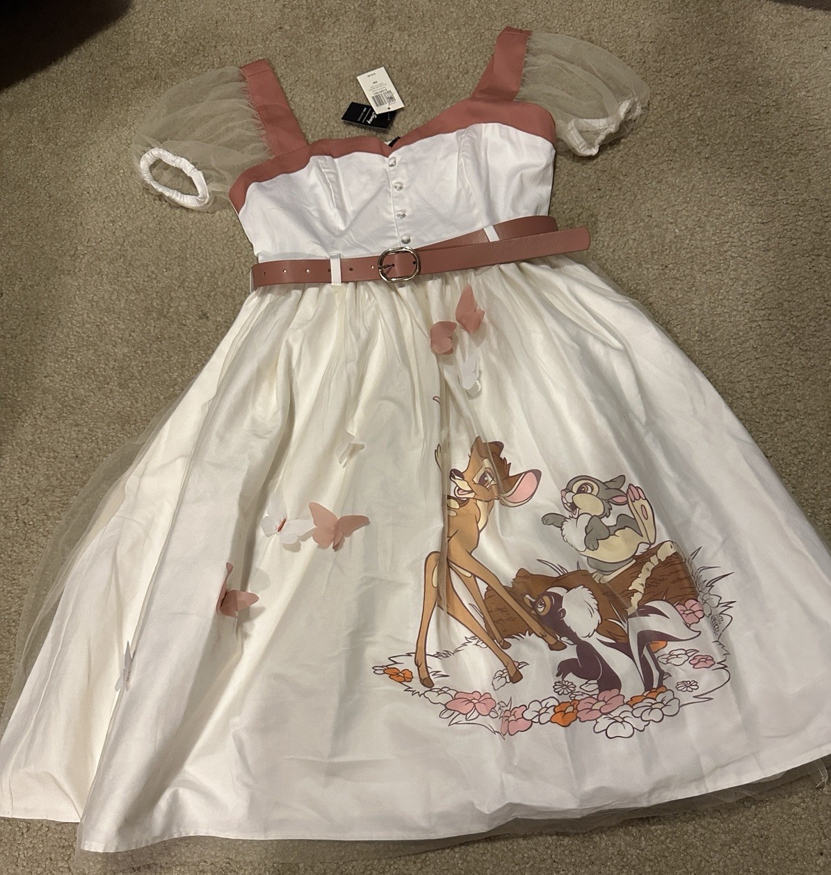 Her Universe Bambi Retro Disney Dress Women’s Size Small NWT