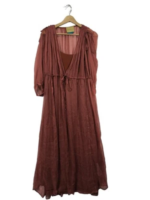 MOMONI Robe d’été Dames Robe T EU 38 rouge élégant - Photo 1/4