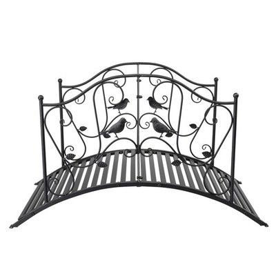 High Quality Metal Garden Bridge with Security Guardrails for Backyard Decor
