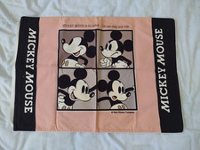 Vintage Disney Mickey Mouse Pillow Case Cover "Mickey Mouse is an actor."