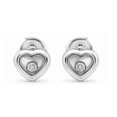 Chopard Happy Diamonds Icons Ohrringe Weißgold 750