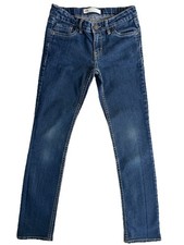 Levi's 8 Reg 711 The Skinny Jeans Dark Blue Adjustable Waist Stretch 25" Inseam