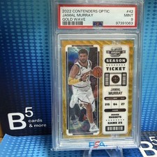 2022-23 Contenders Optic Jamal Murray Gold Wave 5/10 PSA 9 Denver Nuggets