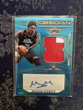 MOUSSA DIABATE 2022-23 Obsidian Blue Flood FOTL Rookie Patch Auto Card 25/27 SP