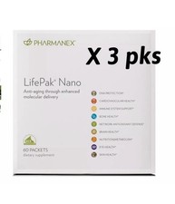 3 X Nu Skin NuSkin Pharmanex  LifePak Nano  -NEW STOCK- Exp. 01/2027
