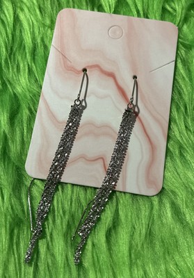 Silver Dangle Earrings. Unique, Party, Cute, Festive, Shiny, Halloween
