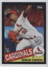 2020 Update Silver Pack 1985 Topps Chrome Baseball Black Genesis Cabrera 0c2