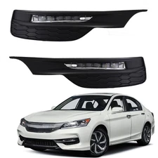 TJHSM Fog Lights Assembly Replacement for Accord Sedan 2016-2017 4-Door with ...