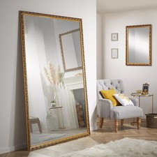 Leaner Mirror Harlington Rectangular Shape Antique Gold Frame- H 205cm x L 140cm