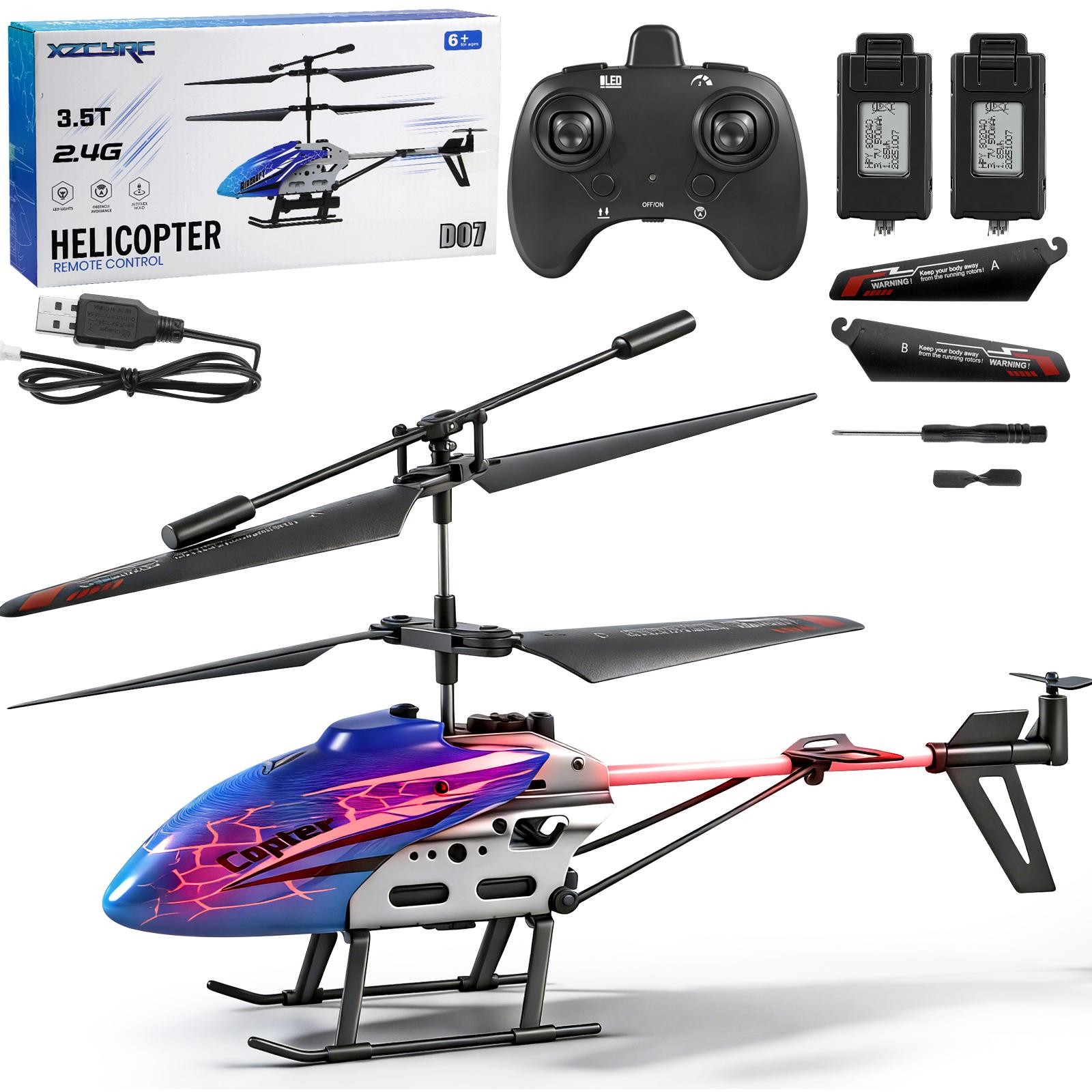 Electric Helicopter Toy Light Up Flying Aircraft for Kids