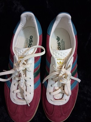 Adidas Gazelle Indoor Collegiate Burgundy Green, Size Usa 6½, Cod IG4996