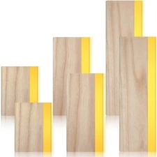 6 Pcs Rubber Screen Printing Squeegee Wooden Ink Scraper 75 Durometer Silk St...