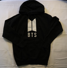 BTS Hoodie Sweater Pullover K-Pop Unofficial Custom Black Adult Size Medium J 