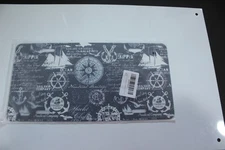 Front License Plate Fun Graphic Design Steel Enameled Nautical Skipper Sailing