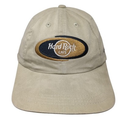 Hard Rock Cafe Love All Serve All Slideback Baseball Cap Beige One Size 6 Panel