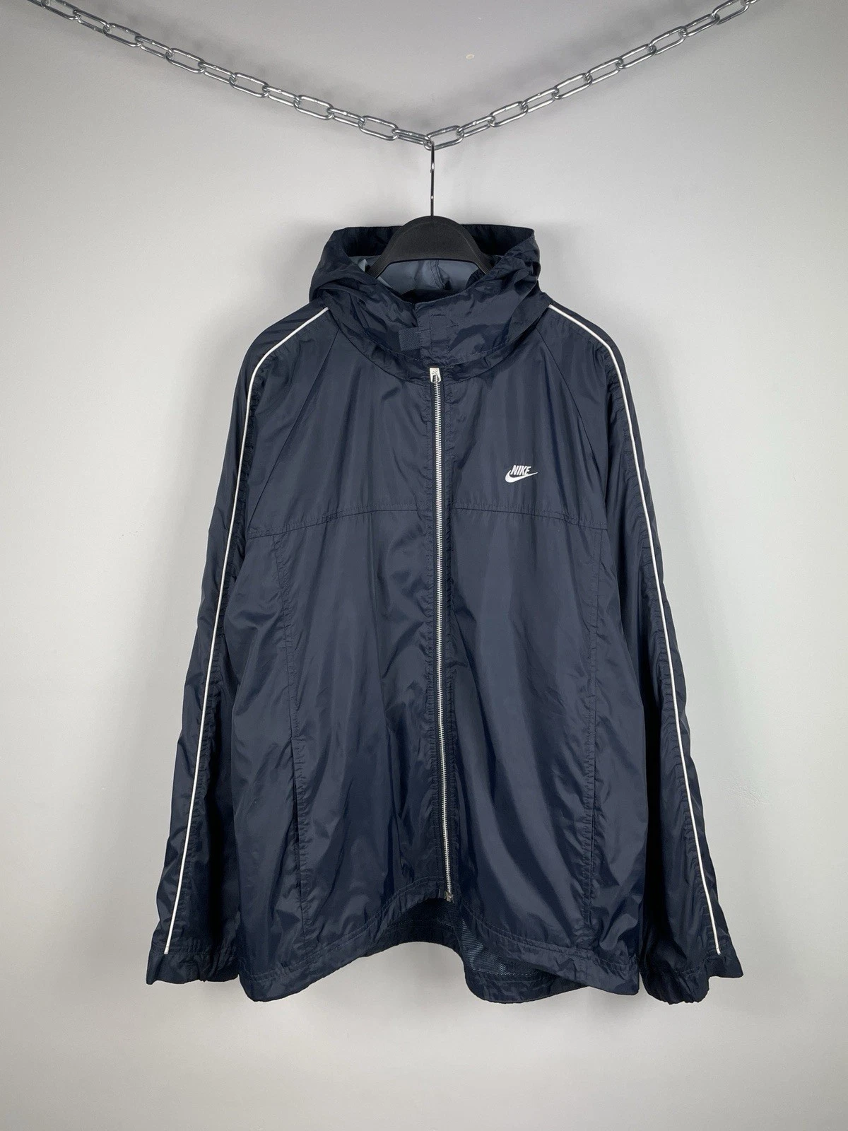 Vintage Y2K Nike Hooded Light Jacket Full Zip Men’s Size L