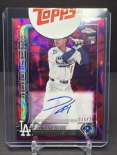 2025 Topps Chrome Update Series - Rookie Autographs Hyeseong Kim #RA-HYE Magenta