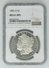 1883-O Morgan Silver $1 Dollar Coin NGC MS 61 DMPL