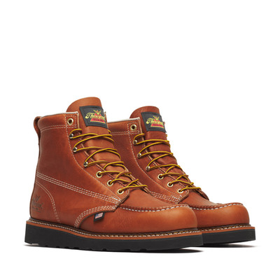 Thorogood Boots Men 814-4188 Tobacco Moc Toe Wedge USA Made 6'' Leather Heritage