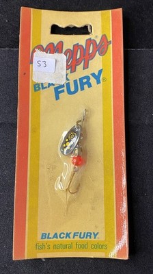 Vintage Mepps Fishing Lure Black Fury Spinner New Old Stock Free Ship